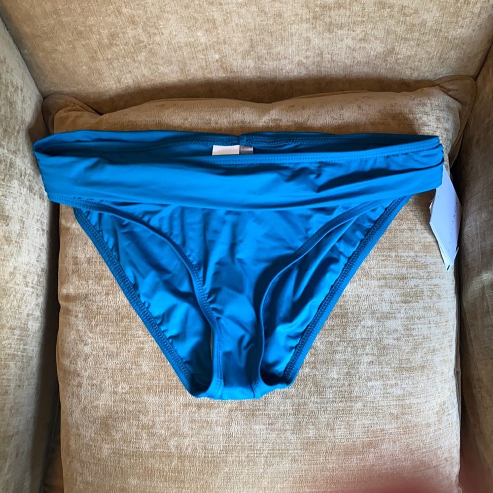 La Blanca Teal Bikini Bottoms S-8